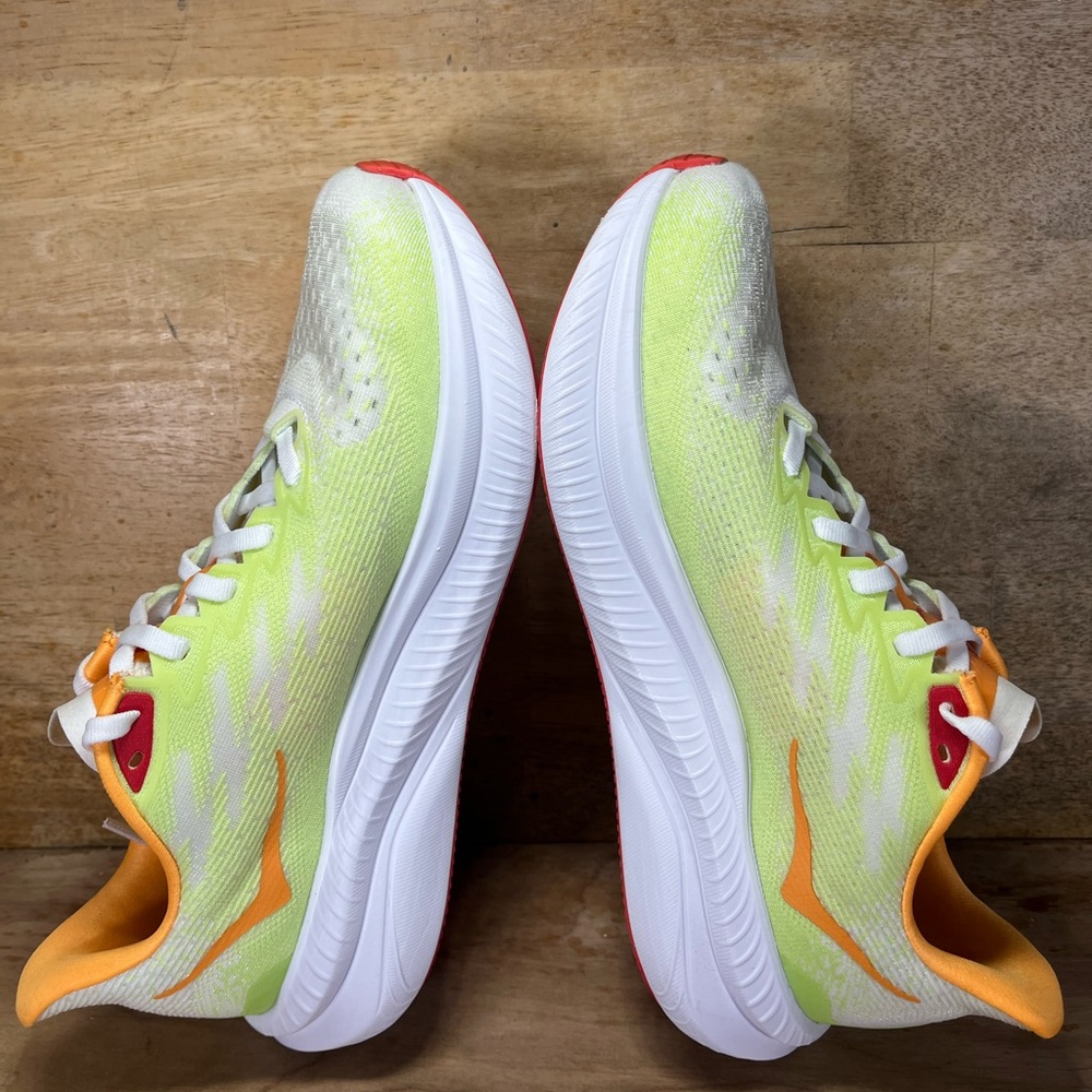 Hoka One One Mach 6 LIGHTWEIGHT Womens Sz 8 Running Shoes Sneakers White Lettuce - Picture 6 of 12